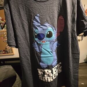 Disney Gray and Blue Stitch Tee